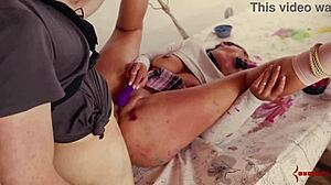 i bound hot spanish pawg in ropes for intense anal play and sloppy throat work denying her climax