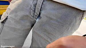 I fucked my cheating stepmom's mouth right at the bus stop!