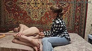 will anastasia's anal dildo dominate sasha earth in homemade russian femdom?