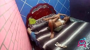 i had hot sexo em familia doggystyle with skinny latina teen bent over.