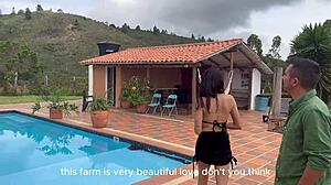 hey real estate agent, wanna join this swinger couple for melani rincon's wild threesome fuck?