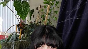 wednesday addams rides yhivi's big costume roleplay deep