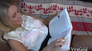 i finally see this beautiful 18yo blonde jessi lose her virginity in her first tight pussy sex