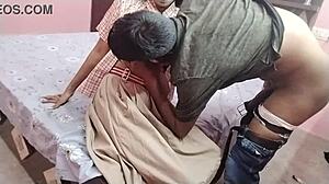 18-Year Desi VIRGIN Teen's First DOGGY with Huge BOOBS Bouncing