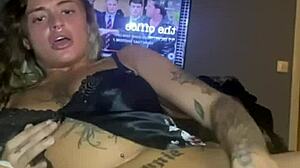 Check out this thick goth teen fucking her big ass before parents get home