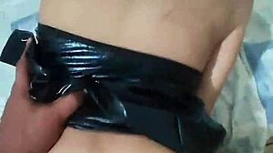 petite venezuelan model cornered by best friend post-costume party for shaved pussy creampie