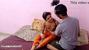 skinny indian college teen, why so horny for boyfriend's rough cock after class?