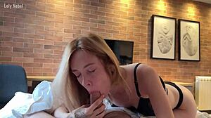Morning sex girlfriend skinny small tits oiled legs spanking