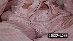 Hot Tranny Threesome Rocks Pajama Party with Asia Belle