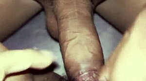 Her slutty friend rubs my cock on her clit then takes it raw no condom 100percent homemade
