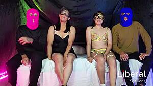 Real Swinger Couples Trade Wives for Curvy Ass Pounding and Creampie Fun