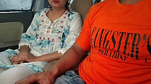 i love cute desi saara bhabhi's outdoor car fun with big guy
