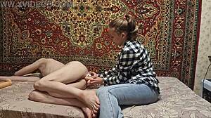 will anastasia's anal dildo dominate sasha earth in homemade russian femdom?