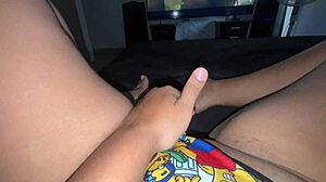 colombian student orgasms so hard her juicy pussy squirts everywhere after class
