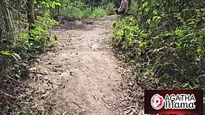 agatha mama's walk turns into outdoor anal assfucking toy gaping slut fest