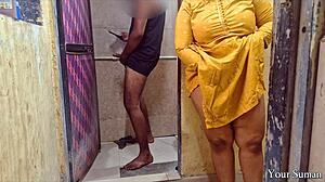 Horny Indian stepsis catches huge cock and dives in deep