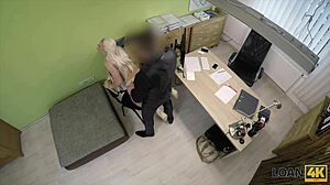 loan4k office deal: busty blonde blanche fucks agent for cash quick!