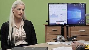 loan4k office deal: busty blonde blanche fucks agent for cash quick!