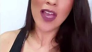 Horny Brazilian Babe's Big Tits and Ass Tease Webcam Fuck