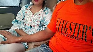 i love cute desi saara bhabhi's outdoor car fun with big guy