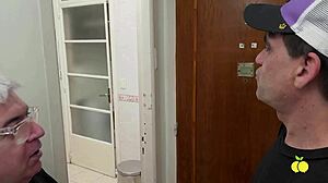 Pov Delivery Guy Fucks Blonde While Hubby Away in Bed