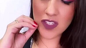 Horny Brazilian Babe's Big Tits and Ass Tease Webcam Fuck