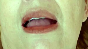 maid begs stepson to shoot cum all over her huge tits in hot masturbation