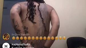 instagram live black downblouse nipple slip