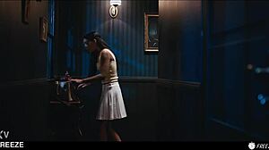 Time-Stopped Coco Bae Fucked Hard by Horny Brunette in Frozen Lesbian Sex