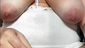 watch this chubby milf's huge gaping anal hole squirt from dirty talk masturbation