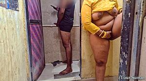 Horny Indian stepsis catches huge cock and dives in deep