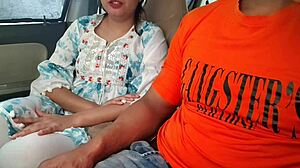 i love cute desi saara bhabhi's outdoor car fun with big guy