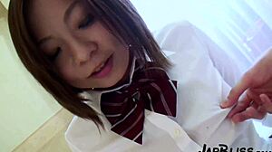 japanese college student from osaka films first shy creampie orgy with big tits classmates