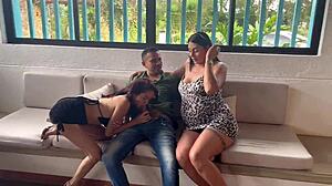 hey real estate agent, wanna join this swinger couple for melani rincon's wild threesome fuck?