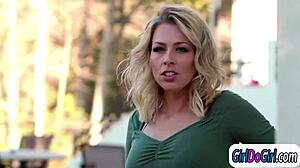 blonde wife cheats on hubby facesitting hot poolgirl... so wet