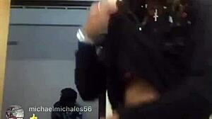 instagram live black downblouse nipple slip