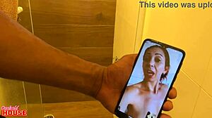 Milf Safada Video Calls Cuck Husband During Threesome Orgy