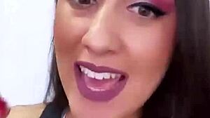 Horny Brazilian Babe's Big Tits and Ass Tease Webcam Fuck