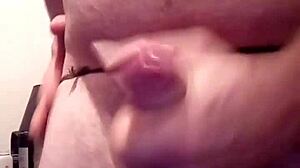 got SUPER horny after drinking so masturbate with big cock toy homemade cumshot