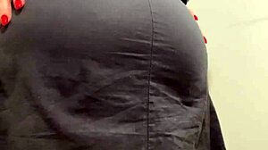 sexy hijab arab secretary teases boss with curvy tits and pussy in hot solo vid