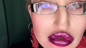 sissy kiss my lipstick lips in panties