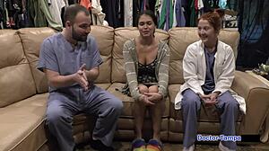 Dr Tampa's doin Angel Santana's first gyno exam