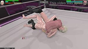 Hr2 Chase Tales Pounds Honoka With Strapon In Femdom Wrestling Clash!