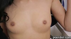 lovable young babe seduced by old tutor for intense oral pounding