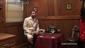 The doctors deception backstage with aria rose nurse in latex gloves hospital