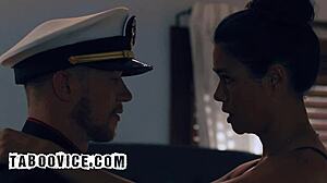stepmom, wear stepdad's uniform while i fuck your asian milf pussy raw?