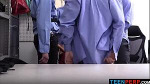 officers gangbang petite teen perp bent over doggystyle on monster cocks