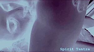 puerto rican teen couple shares close-up oral tantra with spirit music licks