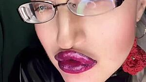 sissy kiss my lipstick lips in panties