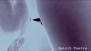 puerto rican teen couple shares close-up oral tantra with spirit music licks